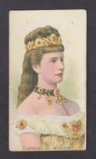 Cigarette card, Taddy, Royalty, Actresses & Soldiers, type card, Empress of Austria (two small marks