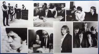 Entertainment, Rolling Stones, a collection of 17 1960s b/w photos (10 x 8 and 6.5 x 8.5