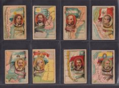 Cigarette cards, South America, Roldan (Peru), Flags, Maps & Rulers, 'M' size, 30 different cards (