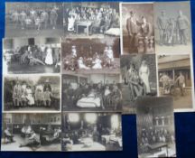 Postcards, Military, WWI Wounded Soldiers, Pairs, Groups, Bathchair, Cardiff Hospital, Southend on