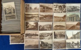 Postcards, Scotland, a mixed Scottish collection of approx. 420 cards, with RPs of The Square