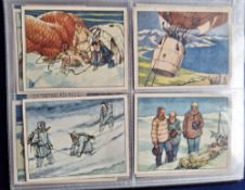 Trade cards, 85 cards, mainly Continental, all Exploration themed, many Polar including Echte Wagner