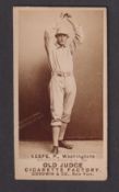 Cigarette card, USA, Goodwin's, Photographic Card, Baseball Subject, Keefe, P., Washington (
