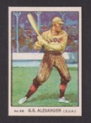 Cigarette cards, North America, San Salvador, Morazin, Sportsmen, Baseball, type card, no 38, Grover