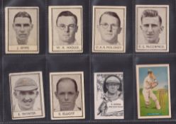 Trade & Cigarette cards, Cricket, mixed selection 43 cards including Barratt Test Cricketers various