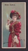 Cigarette card, United Tobacconist's Association, Actresses 'MUTA', type card, Miss Earle (vg) (1)