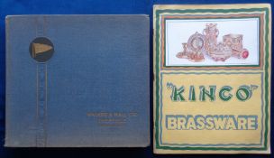 Advertising, 2 Product Catalogues to comprise Walker & Hall circa 1900 hardbacked showing a