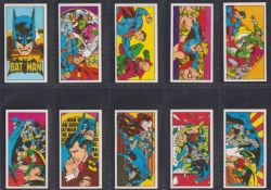 Trade cards, Bassett, Super Heroes DC Comics (set 50 cards) including Batman, Superman & Wonder