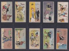 Cigarette cards, Player's, Everyday Phrases by Tom Browne (set 25 cards) includes Golf & Cricket