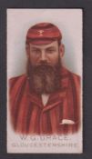 Cigarette card, Wills, Cricketers 1896, type card, W.G. Grace, Gloucestershire (vg) (1)