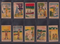 Trade cards, USA, Strip Cards, Boy Scouts (set, 10 cards) (1 creased & with small tear, one with