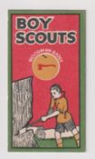 Trade card, Goodwin's, The Girl Guide & Boy Scout Series, type card, Boy Scouts Woodman Badge (