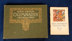 Olympic Games, Stockholm, 1912, Olympic Games Official report 'Den Femte Olympiaden' published by