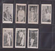 Cigarette cards, Gabriel's, Cricketer Series, 7 cards, no 5 Mr Owen, Essex, no 10 Mr G.L. Jessop,