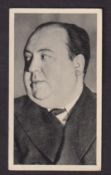 Cigarette card, A & M Wix, Cinema Cavalcade, Volume II, type card, no 33, Alfred Hitchcock, Rookie