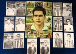 Trade cards, Spain, a collection of 14 postcard size black & white player portraits inc. Ramiro