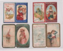 Trade cards, Peek, Frean & Co, Calendar cards, a collection of ten advertising calendar cards for