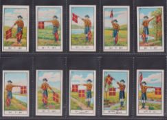 Cigarette cards, BAT (Anon), Boy Scout Signalling (Siamese Caption) (set, 30 cards) (vg)