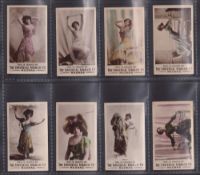 Cigarette cards, India, The Universal Tobacco Co, Madras, Actresses (Plain back), 8 cards, Aiagan,