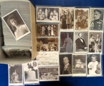 Postcards, Royalty, a comprehensive collection of over 350 UK royalty cards, covering Queen Victoria