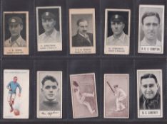 Trade cards, Sport, 18 cards Barratt Cricketers Footballers Teams 1925 (4, all Cricket),