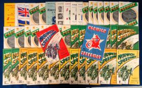 Speedway programmes, Norwich, a collection of approx. 45 home programmes, 1947 to 1964 inc. 1947 (