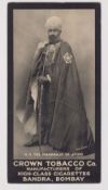 Cigarette cards, India, Crown Tobacco Co, Celebrities (Rulers & Personalities of India), Cabinet