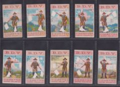 Cigarette cards, Phillips, Morse Signalling (set, 30 cards) (some with slight marks, gen. gd) (30)