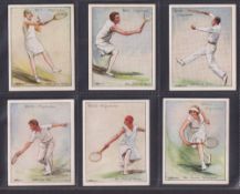 Cigarette cards, Wills, Lawn Tennis, 'L' size (set, 25 cards) (gd/vg)