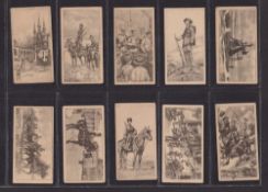 Cigarette cards, R J Lea, 2 sets War Pictures, War Portraits (mixed fair/gd)