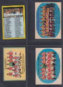Trade cards, Football, A&BC Gum 9 different unmarked checklists from 5 different series, 1963 make a