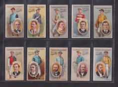 Cigarette cards, Salmon & Gluckstein, Owners & Jockeys Series, (set 20 cards) inc. Lord Derby (gen