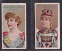 Cigarette cards, E. Robinson & Sons, Beauties (10 Brands), two cards, both 'Man Friday Mixture'
