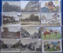 Postcards, a mixed selection of 26 UK topographical cards inc. RPs of Acton Park, St Margaret