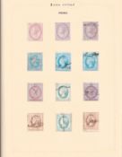 Stamps, GB QV-KGVI used collection housed in a Simplex album, to include 1d black CT used on