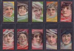 Cigarette cards, BAT, Beauties - Smoke Girls (set, 24 cards) (gen. gd)