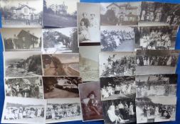 Postcards, Social History, a collection of 150+ RP cards and a few photographs. Includes babies,