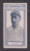 Cigarette card, Wills (Australia), Cricketers Series (Grey scroll back, fancy frame, blue front),