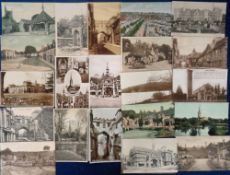 Postcards, Wiltshire, a selection of approx. 140 cards, with many Salisbury, villages at Castle