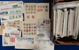 Stamps, Collection of mainly first day covers, GB and foreign, together with a few QV mint and