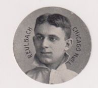 Trade card, USA, Colgan's Chips, Stars of the Diamond, type card, Reulbach, Chicago Natl., E254,