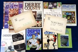 Derby County, a collection of 11 books and booklets inc. 'Let's Talk About Derby County Football