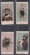Cigarette cards, Canada, Imperial Cigarette & Tobacco Co, Canada, Actresses, 4 cards, Charlie, Chic,