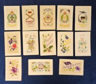 Postcards, Silks, a collection of approx. 50 embroidered military and other silks. Military includes