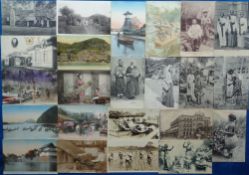 Postcards, Foreign, a mixed foreign collection of approx. 89 cards, with Samoa costume, Smyrne,