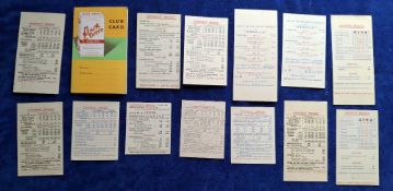 Tobacco Advertising, Bridge Scorecards, 14 items, Park Drive (1), Abdulla (13, 9 different designs