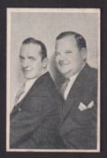 Trade card, Australia, Australian Licorice Co, Film Stars (Grey), type card, Laurel & Hardy (