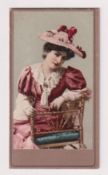 Cigarette card, Robert's, Beauties 'CHOAB' (Without border to back), type card, ref. H21, picture no