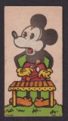 Trade card, Dixon Novelties, Mickey Mouse Pictures, type card, no 7, Minnie Mouse (slight