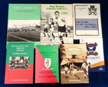 Welsh Football, a small Welsh selection of 7 items, Merthyr Tydfil Souvenir Handbook First